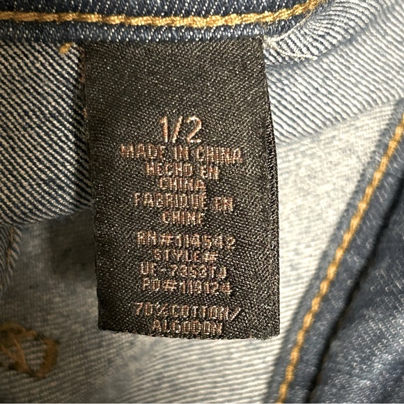 Dollhousee Denim Wide Leg Bibs Overalls Jumpsuit - Picture 7 of 9